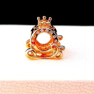 Authentic rose gold pandora charm